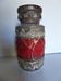Vase Fat Lava West Germany décor rouge