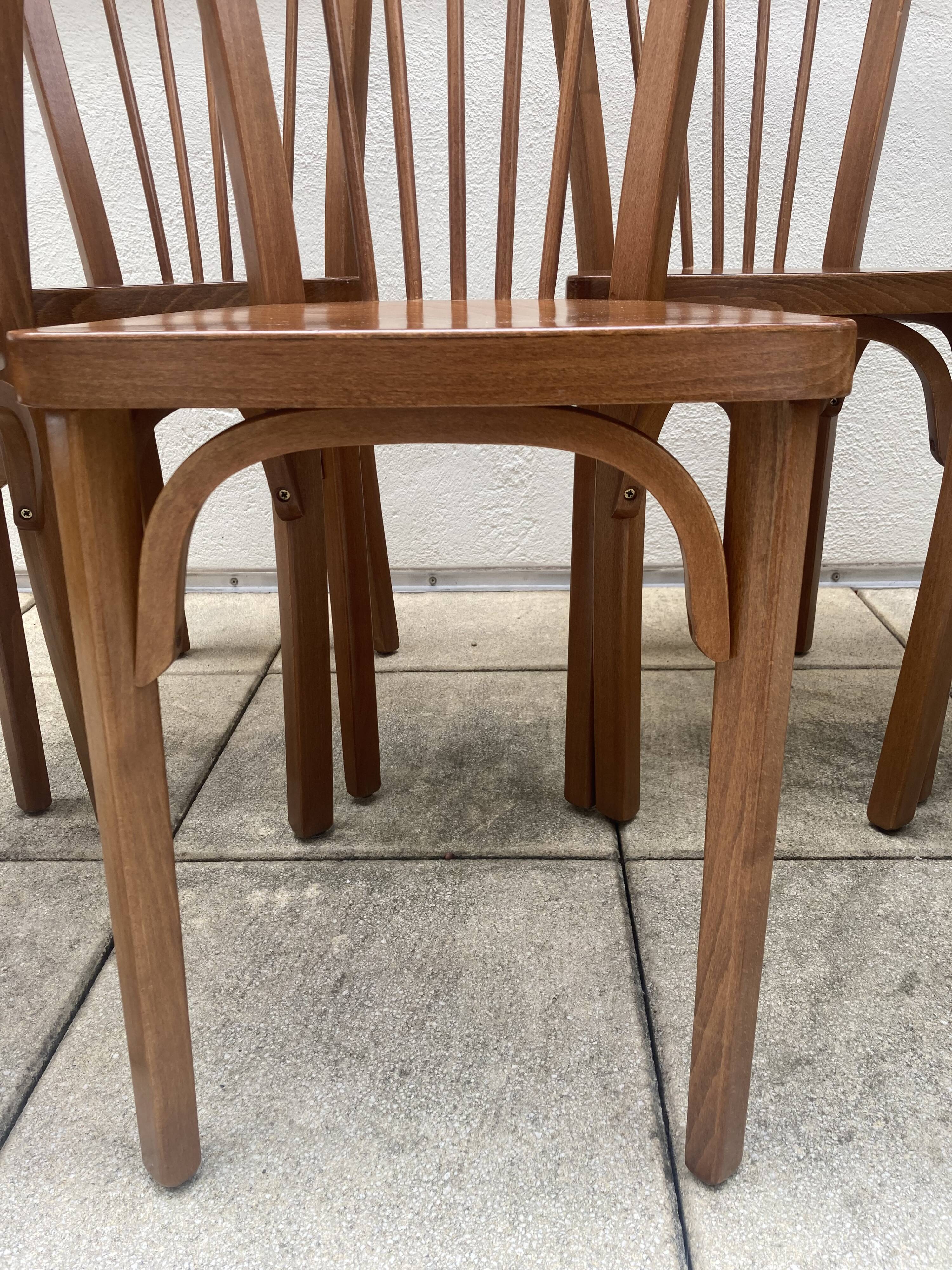 6 Baumann bistro chairs
