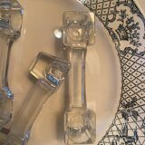 Set of 3 crystal candle holders