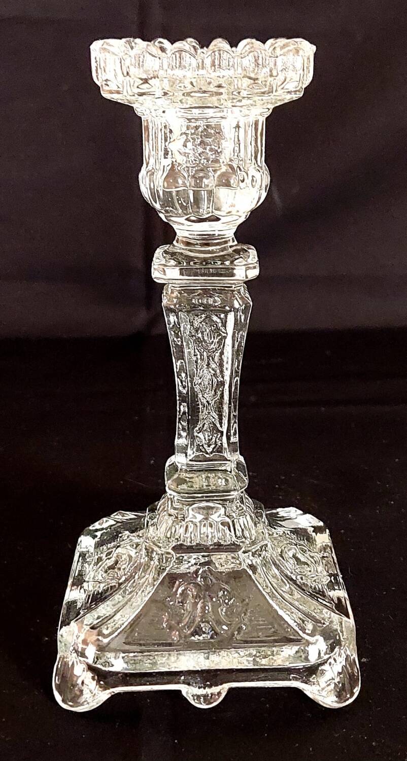 Bougeoir Ancien en Verre