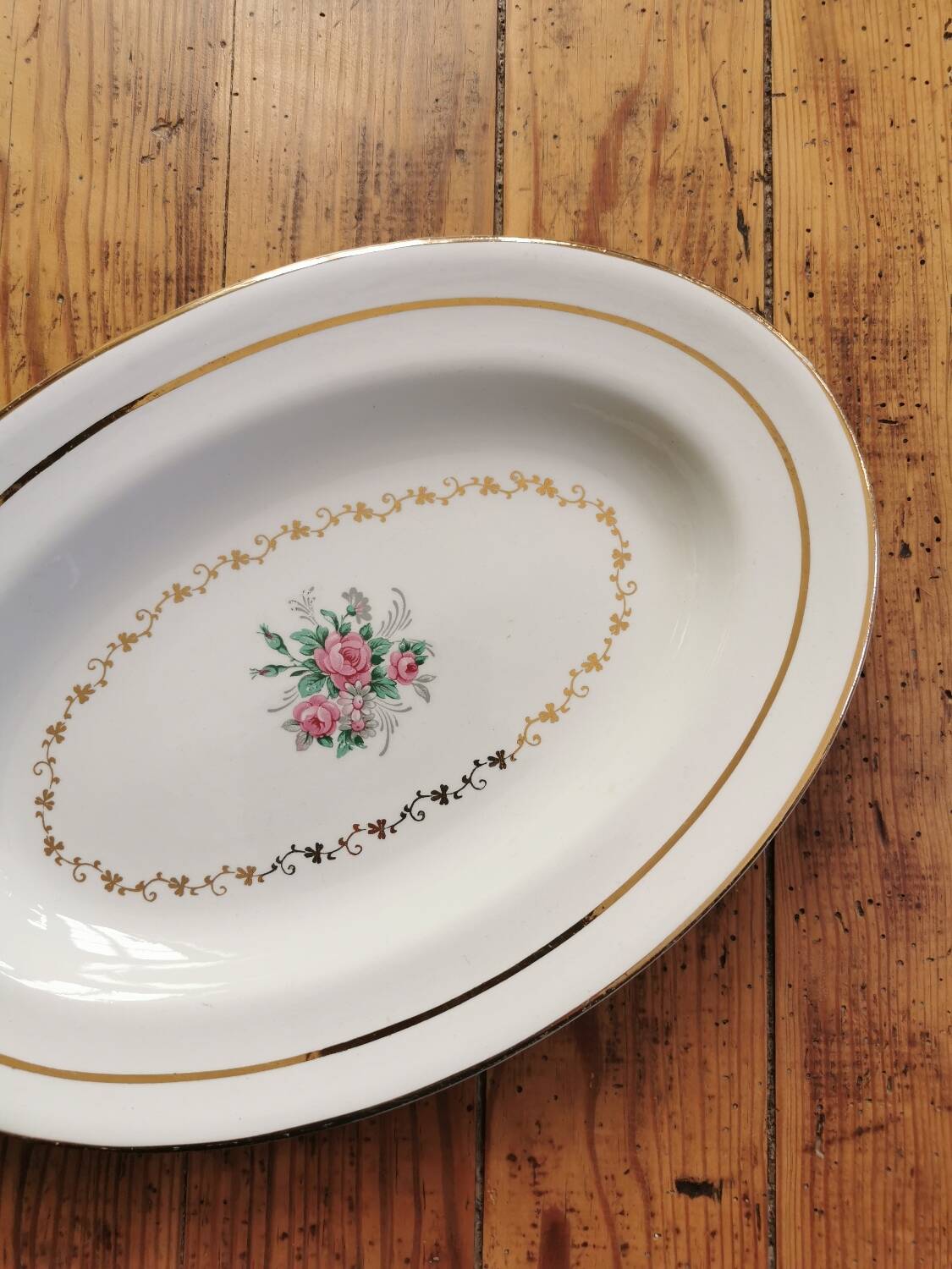 Vintage oval dish L'Amandinoise 1055