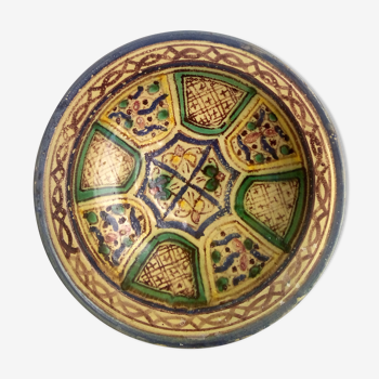 Coupe polychrome marocaine ancienne