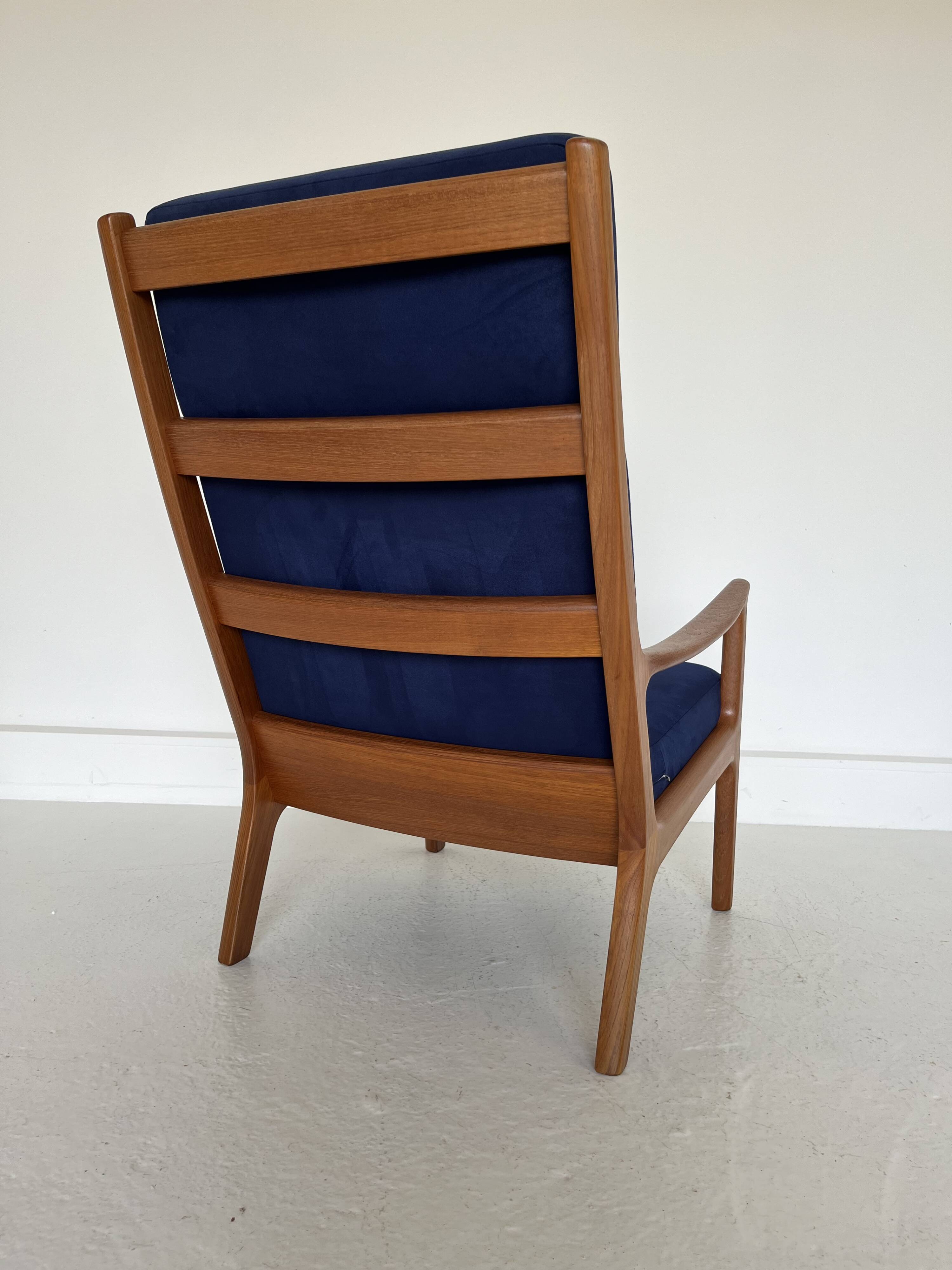 Mid-Century Modern Teak Senator Chair by Ole Wanscher for Poul Jeppesen,