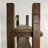 Brutalist aranjou wood rack