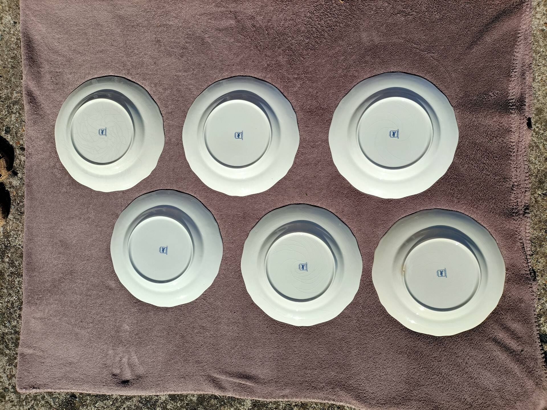 Set of plates x6 Longchamp