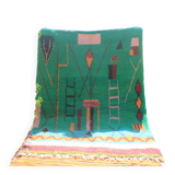 Handmade traditional carpet 250cm x 150cm Moroccan