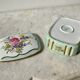 Porcelain jewelry box from Limoges Porteron vintage 60s perfect condition