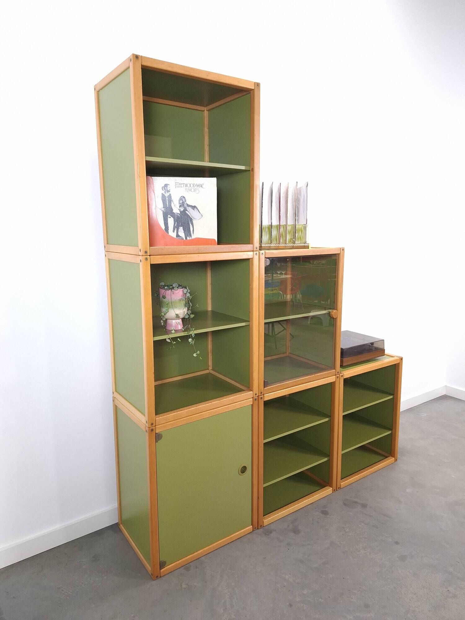 Design Flötotto Profilsystem Modulaire Kast – 6 Delen – Groen Beuken, Lp