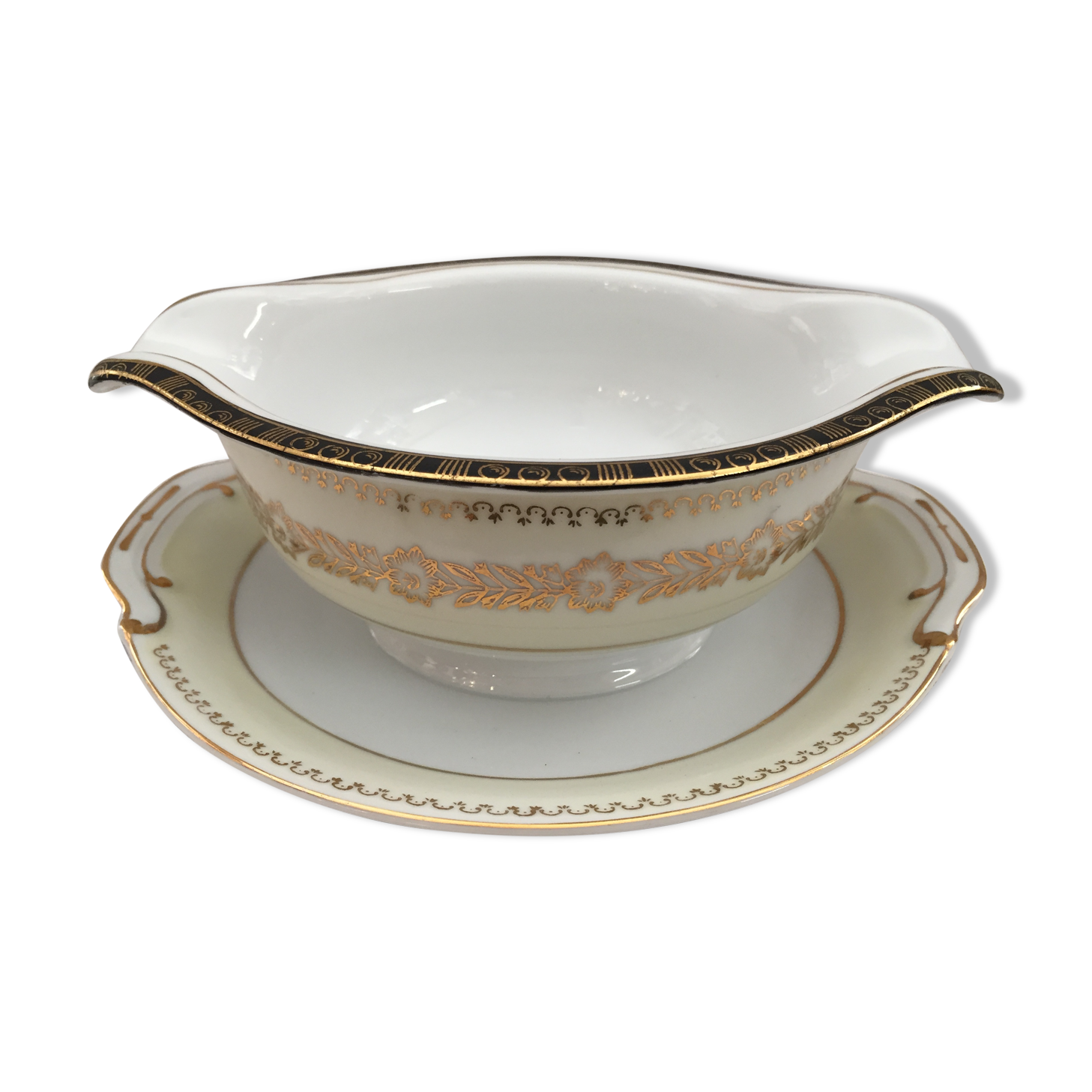 Old Louis XVI Style Luxury Porcelain Seam maker Made in Japan