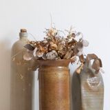 Vintage stoneware vase signed