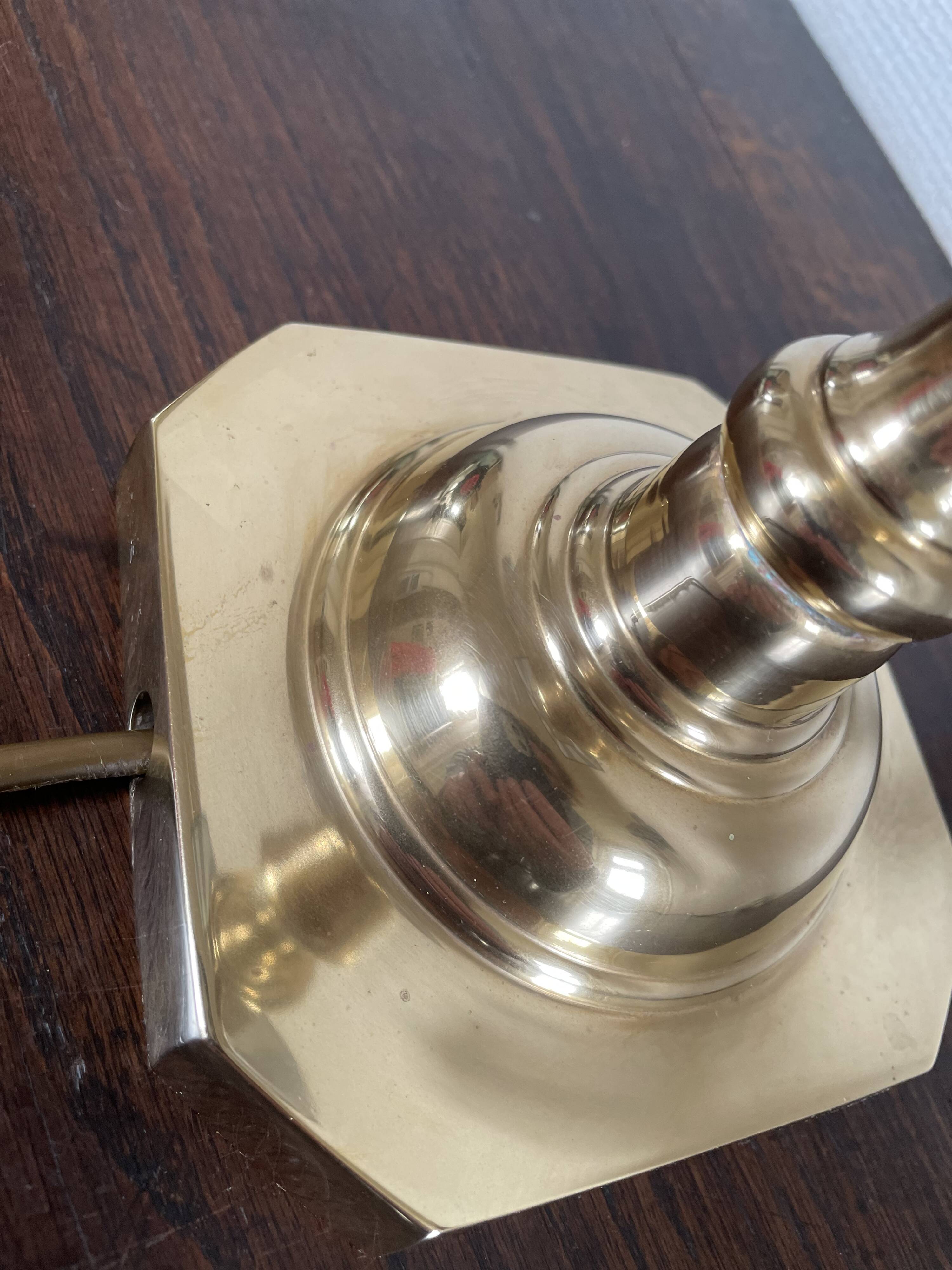 Golden brass lamp