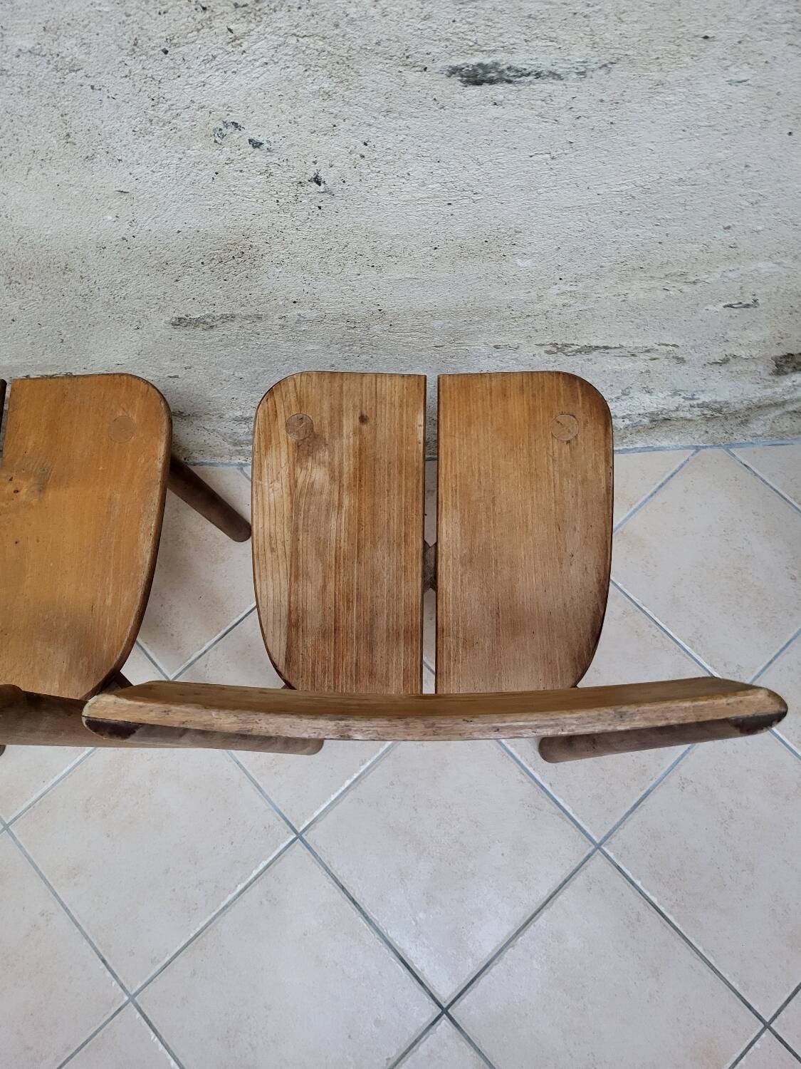 Paire de chaises grain de café
