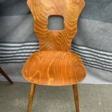 Set of 12 Baumann bistro gentiane dining chairs 1970