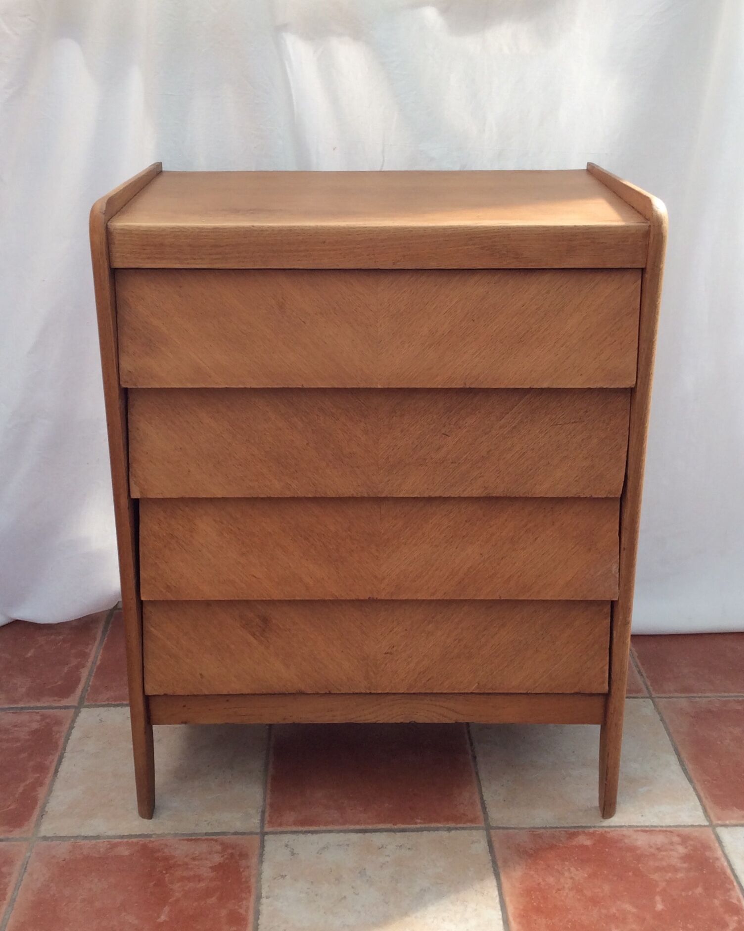 Wooden dresser with 4 drawers around 1950s-1960s dimension: height -90cm- width -70cm-