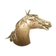 Brass cup in horse-shaped shape, 70s