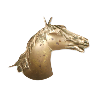 Brass cup in horse-shaped shape, 70s