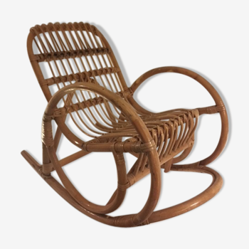 Rocking chair en Rotin pour enfant