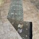 Moroccan silk hallway rug with cactus pattern: handwoven