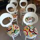 Lot of 6 chairs, 60s BAUMANN model MOUETTE, fully restored.