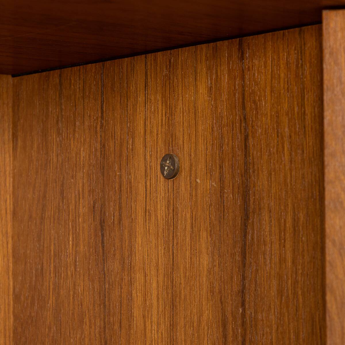 Vintage 20thc italian modular teak wall cabinet c.1960