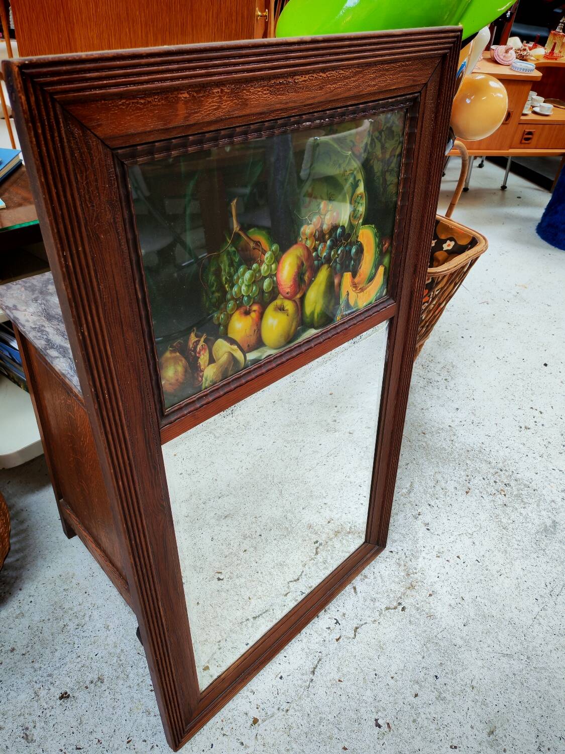 Antique trumeau mirror