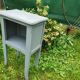 Gray bedside table