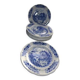 8 BP Vintage Porcelain Dinner Plates