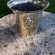 Silver metal champagne bucket