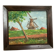 Small landscape painting of a mill, oil on panel, signed.