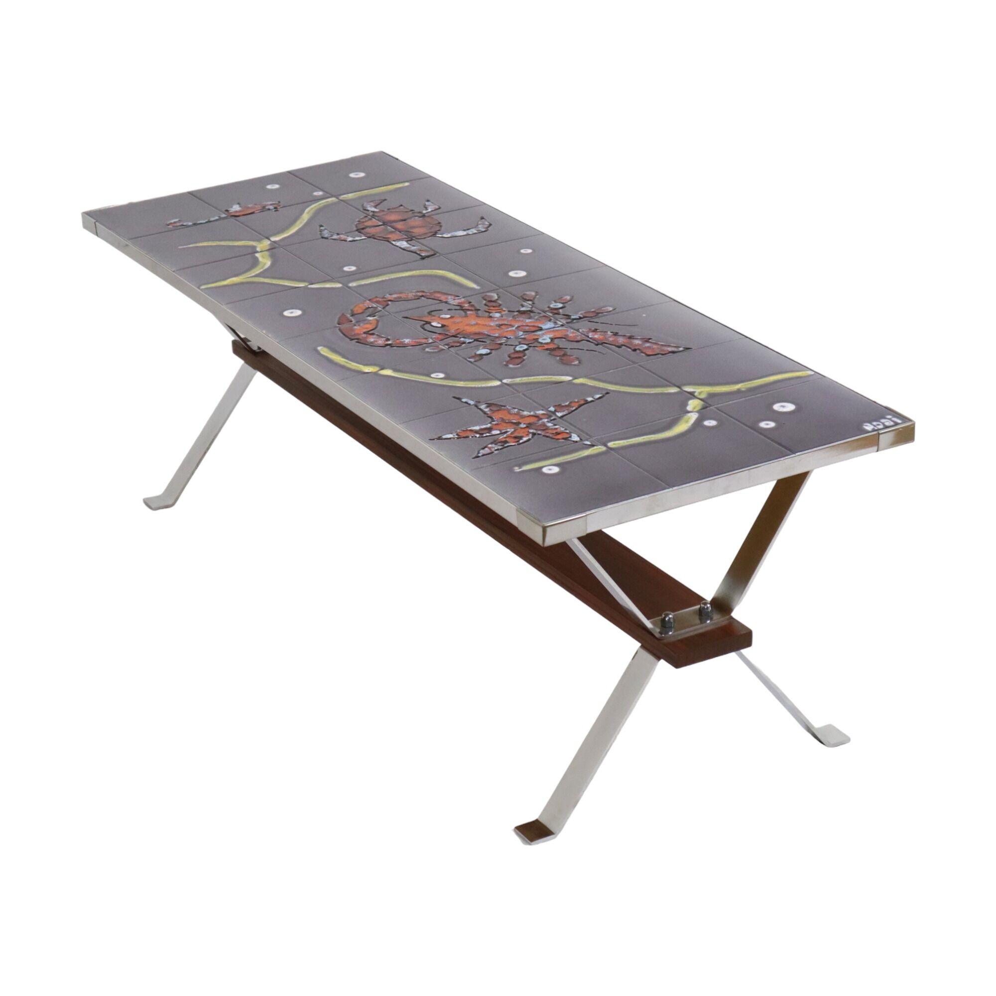 Vintage ceramic coffee table, 1970