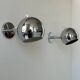 Pair of vintage chrome wall lights, adjustable, France 1960
