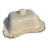 Bruno Evrard France crackle porcelain butter dish