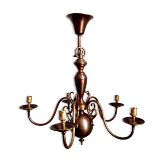 Old Dutch 5-branched chandelier