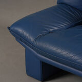 Nicoletti Salotti post-modern leather sofa, Italy 1980’s