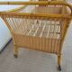 Old children's bed Bamboo, Rotin er Vintage Osier 50 60