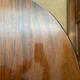 Regency oval mahogany side table, second half of the 19th century, good condition