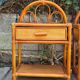 Paire de chevets en rotin 1960