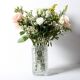 Vintage Clear Pressed Glass Vase Taalari by Tamara Aladin / Finland / 1969