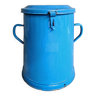 Old enamel bucket grease pot XXL blue waste bucket