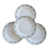 4 vintage dessert plates Terre de Fer Saint-Amand - Model 6000
