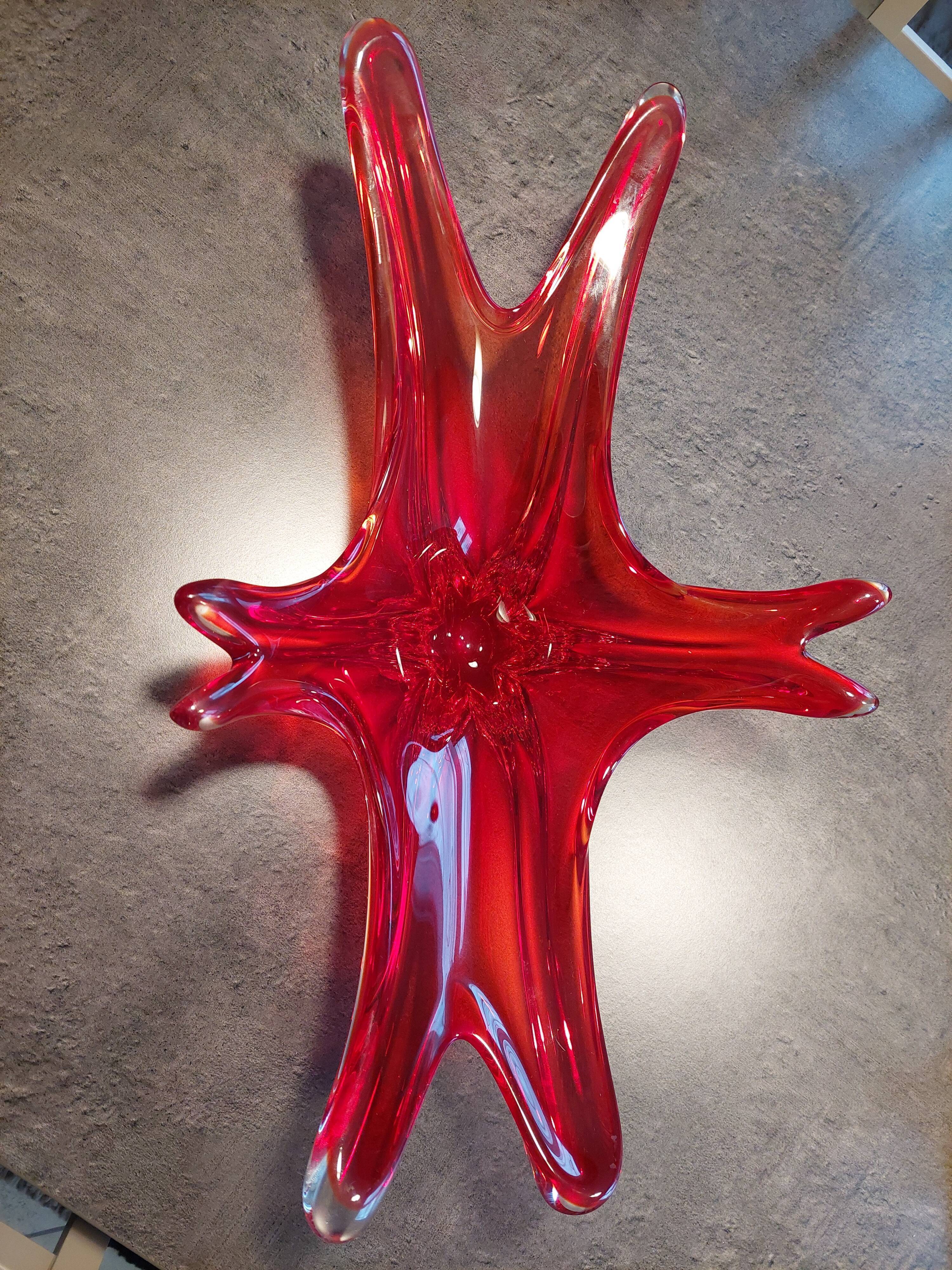 Vintage Red Fruit Cup - Glass