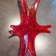 Vintage Red Fruit Cup - Glass