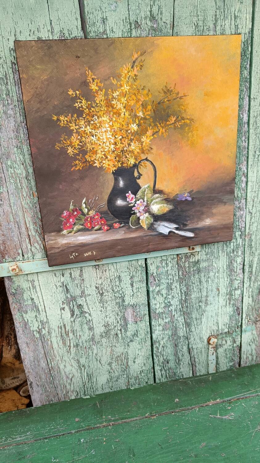 Canvas reproduction of Flowers