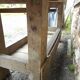 Old oak carpenter's workbench
