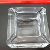 Cube/ Square shaped crystal ashtray Sevres France