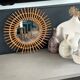 Rattan sun mirror