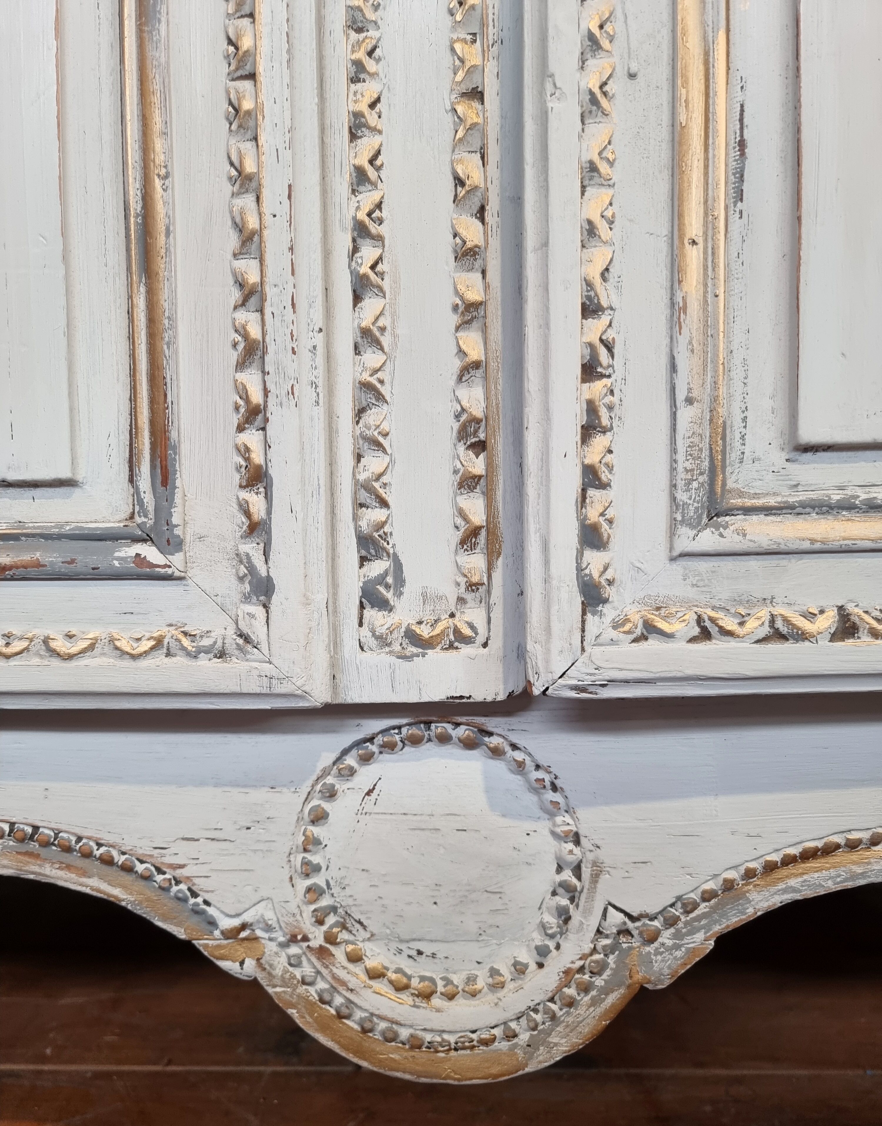 Wedding cabinet de fécamp - upper normandy - transition era - patinated oak - 18th