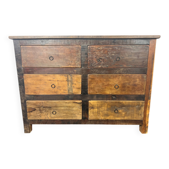 Antique wooden chest of drawers