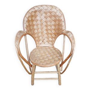 Fauteuil en châtaigner,