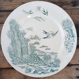 Assiettes plates terre de fer Longchamp
